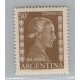 ARGENTINA 1952 GJ 1010A ESTAMPILLA VARIEDAD DE PAPEL NUEVA MINT